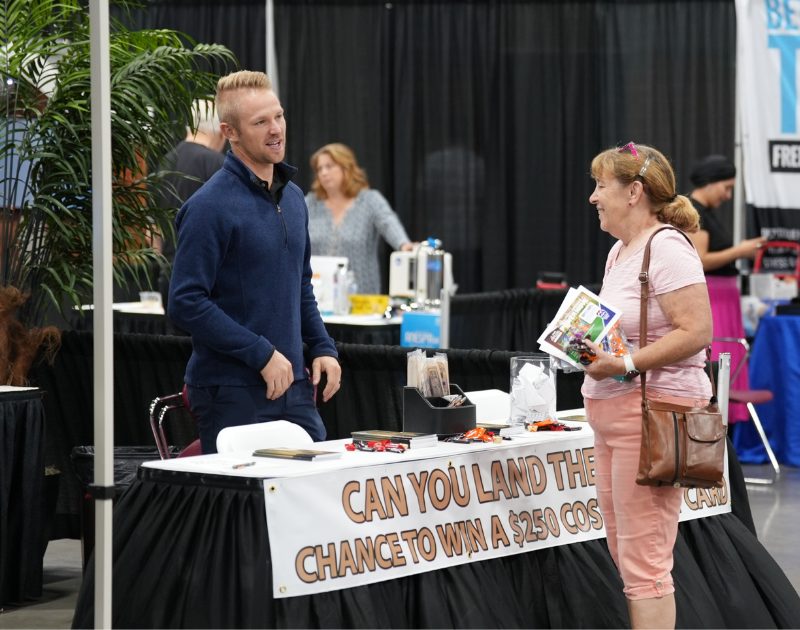 Homeowners and exhibitors at a Nationwide Expos home expo, photo 3
